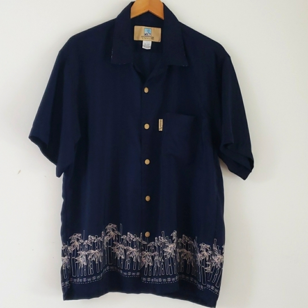 Coconut Pier By Top Image USA botton down shirt Men's, Size L